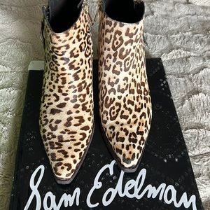 Sam Edelman Leopard booties